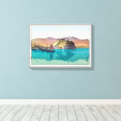 湖口,湖口,中国,吉田博志,ウッドカット キャンバスプリント (インサイチュ (ウッドフロア))