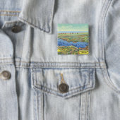 湖周辺の空中地図 缶バッジ (インサイチュ)