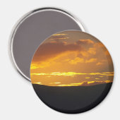 湖地区の夕日 マグネット (正面/裏面)