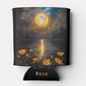 湖太陽のの花で日食を飲む 缶クーラー (裏面)