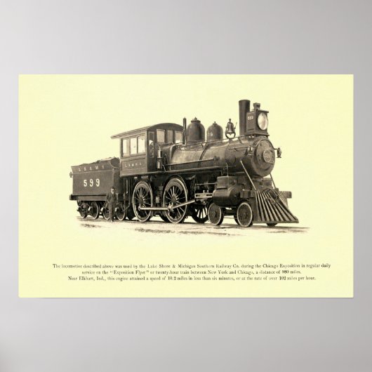 湖岸とミシガン南鉄道 ポスター (正面)