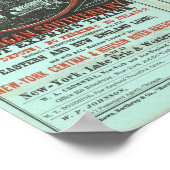 湖岸とミシガン総鉄道 ポスター (角)