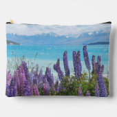 湖岸のラベンダー アクセサリーポーチ (正面)