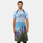 湖岸のラベンダー エプロン (着用した状態)