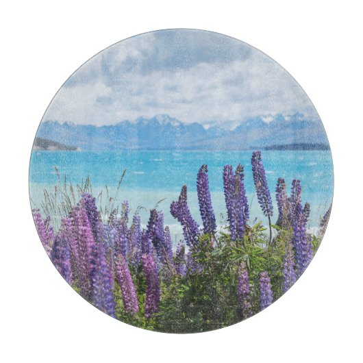 湖岸のラベンダー カッティングボード (正面)