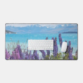 湖岸のラベンダー デスクマット (キーボード&マウス)