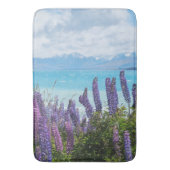 湖岸のラベンダー バスマット (正面縦)