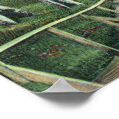 湖岸の景色 ポスター (角)