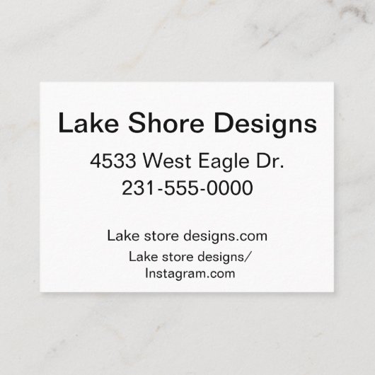 湖岸エレガントの水模様 名刺 (裏面)