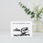 湖指導サービス業のはえの魚釣り 名刺 (スタンド正面)