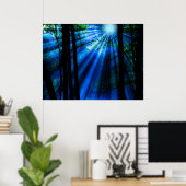 湖水に月の光が差す ポスター (ホームオフィス)