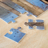 湖水に氷が浮かぶ –  ジグソーパズル (側面)