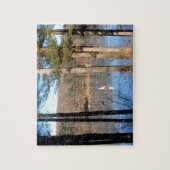 湖水に氷が浮かぶ –  ジグソーパズル (縦)