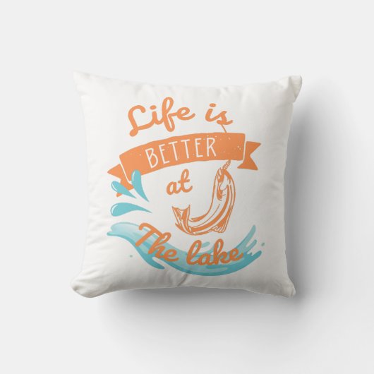 湖水の方が人生の方が好い クッション (正面)