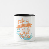 湖水の方が人生の方が好い マグカップ (中央)