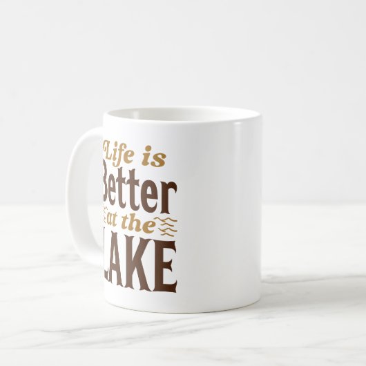湖水の方が命が好い コーヒーマグカップ (正面左)
