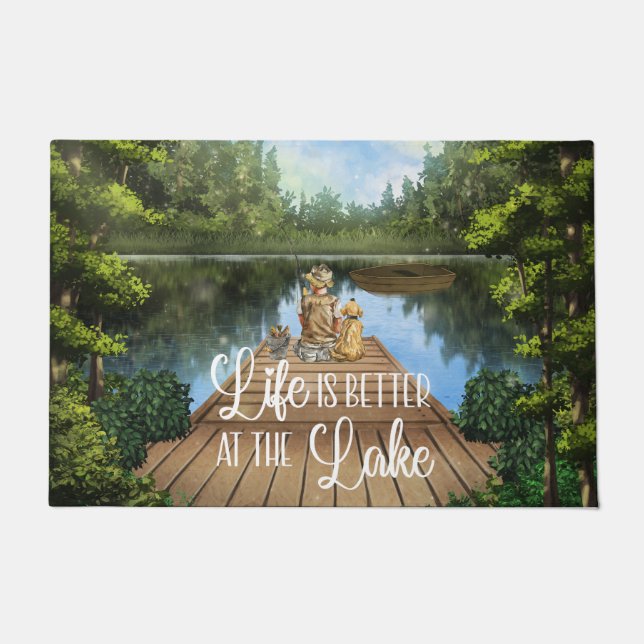 湖水の方が命が好い ドアマット (正面)