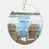 湖水は命が好い セラミックオーナメント (左)