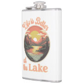 湖水は日の入り方が好い フラスク (左)