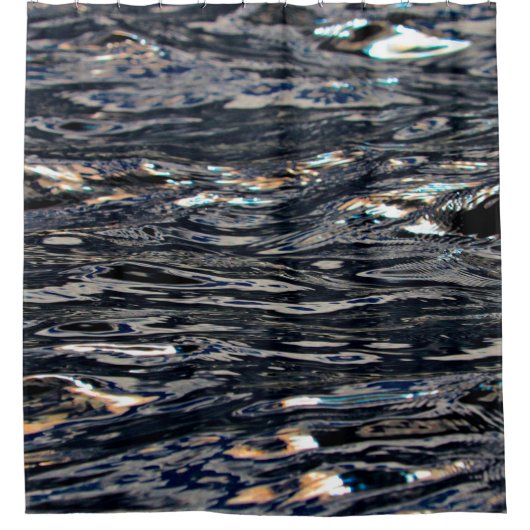 湖水波反射 シャワーカーテン (正面)