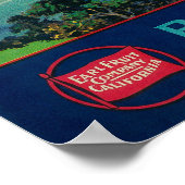 湖澄ん洋ナシ湖LabelLake County, CA ポスター (角)