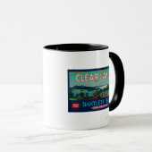 湖澄ん洋ナシ湖LabelLake County, CA マグカップ (正面右)