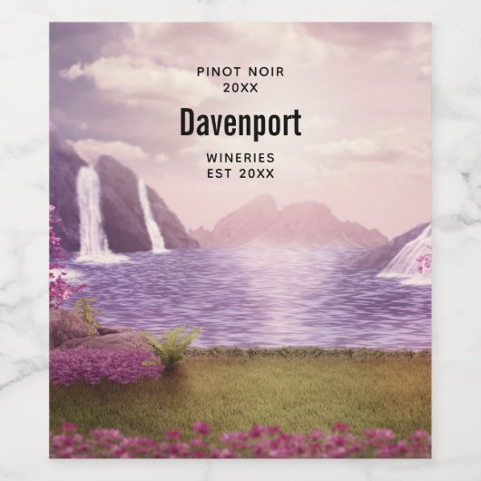 湖畔でワインを造る名勝|過去記事 ワインラベル (シングルラベル)