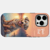 湖畔のオーストラリアン・キャトル・ドッグ Case-Mate iPhoneケース (裏面 (横))