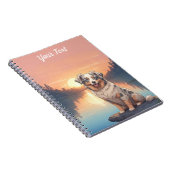 湖畔のオーストラリアン・シェパード犬 ノートブック (右側)