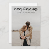 湖畔のクリスマス シーズンカード (正面/裏面)