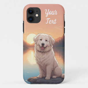 湖畔のグレート・ピレニーズ iPhone 11 ケース