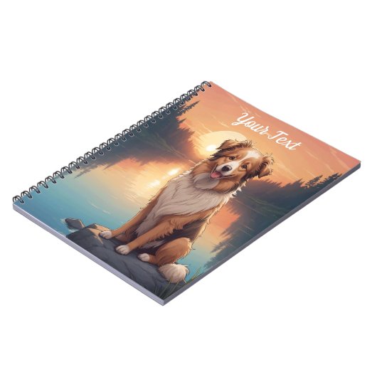 湖畔のシェパードコリー ノートブック (左側)