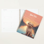 湖畔のドゥードル犬 プランナー手帳 (ディスプレー)