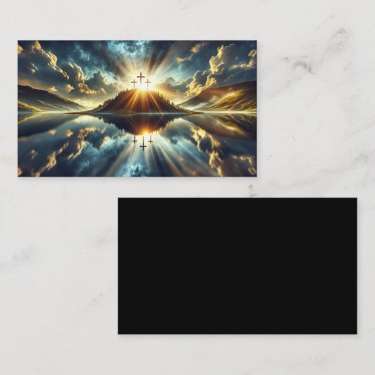 湖畔の三つの十字架 名刺 (正面/裏面)