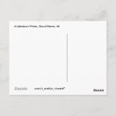 湖畔の冬 ポストカード (裏面)