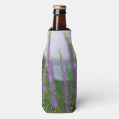 湖畔の可愛らしいルピナスの花 ボトルクーラー (ボトル正面)