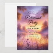 湖畔の夕暮れの静かな輝き 招待状 (正面/裏面)