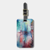 湖畔の女性とグノーモン ラゲッジタグ (正面縦)