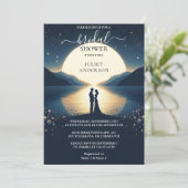 湖畔の山の楽しみ自然湖でのブライズシャワー 招待状 (スタンド正面)