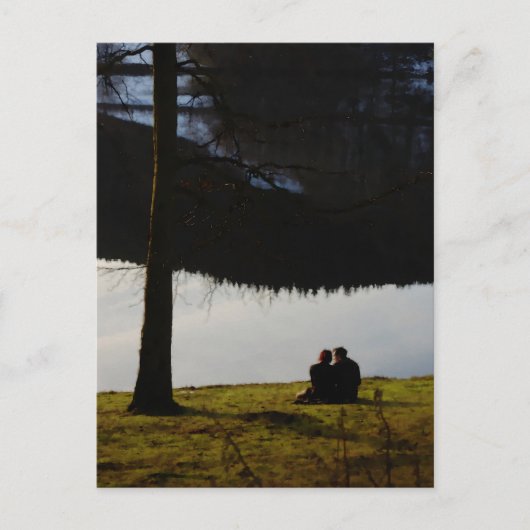 湖畔の恋人たち ポストカード (正面)