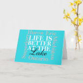 湖畔の方が命が好空白のい カード (黄色い花)