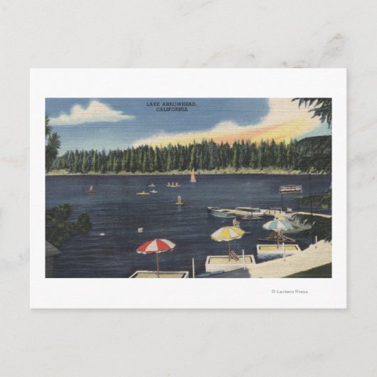 湖畔の景色 ポストカード (正面)