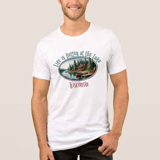 湖畔の暮らしは最高 トライブレンドＴシャツ (正面)