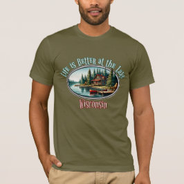 湖畔の暮らしは最高 Tシャツ