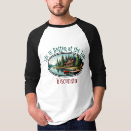 湖畔の暮らしは最高 Tシャツ