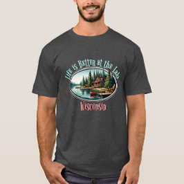 湖畔の暮らしは最高 Tシャツ
