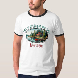湖畔の暮らしは最高 Tシャツ