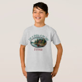 湖畔の暮らしは最高 Tシャツ (正面フル)