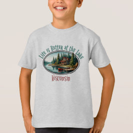 湖畔の暮らしは最高 Tシャツ