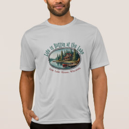 湖畔の暮らしは最高 Tシャツ
